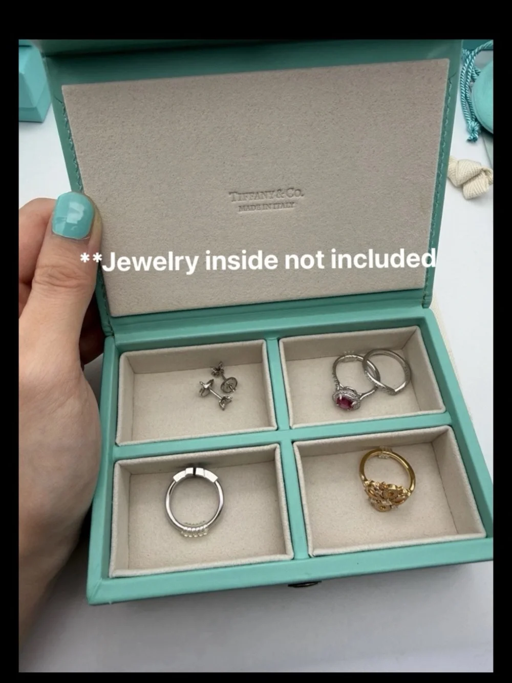 Tiffany & Co. New Small Leather Travel Jewelry Box